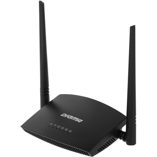 Роутер Digma (DWR-N301) N300 10/100BASE-TX черный