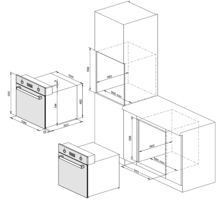 Духовой шкаф Weissgauff EOA 39 PDX