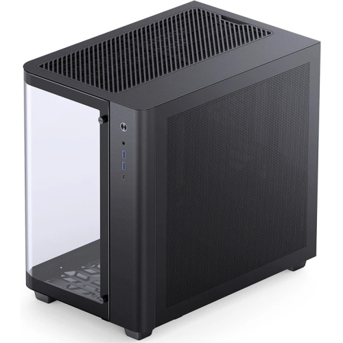 Корпус JONSBO TK-3 Black без БП, боковая панель из закаленного стекла (панорама), mini-ITX, micro-ATX, ATX, черный