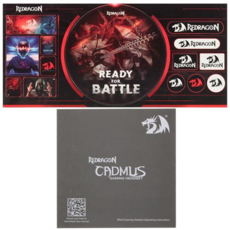 Проводные наушники Redragon Cadmus RGB черный