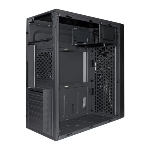 Корпус Exegate AA-440-AA350 EX290176RUS Miditower ATX, AA350 8 см, 2*USB, аудио, черный
