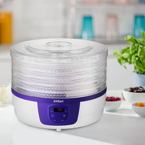 Сушка для фруктов и овощей Kitfort КТ-1929 5под белый