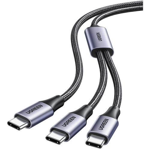 Кабель UGREEN L533 (75733) Universal PD Fast Charging 140W Max Cable 2-in-1 USB-C 2m Space Gray