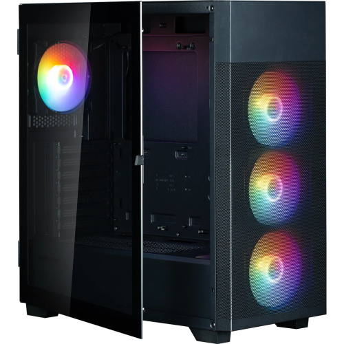 Корпус ZALMAN S5 Neo, ATX, Black, Window, 2xCombo (3.5" or 2.5"), 4x2.5", 1xUSB2.0, 1xUSB3.1, Front 3x120mm FRGB, Rear 1x120mm FRGB