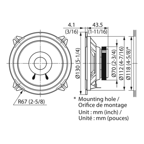 Колонки автомобильные Kenwood KFC-S1356G