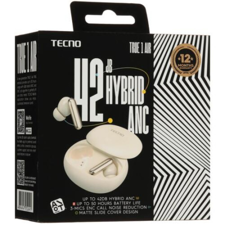 Наушники TWS Tecno True 1 Air белый