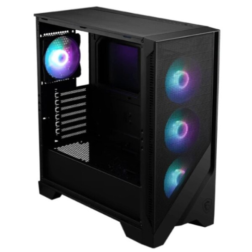 Корпус MSI Mag Forge 320R Airflow (306-7G23R27-HH9), без БП, Midi-Tower, TG, 4x120mm ARGB, 2xUSB 3.2, ATX, mITX Black