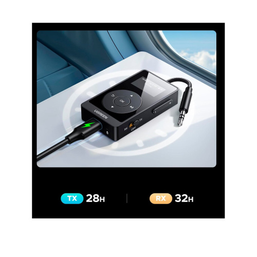 Bluetooth аудиоадаптер UGREEN BT503 (45492) Bluetooth Audio Adapter Black