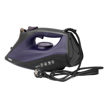 Утюг BBK ISE-2413 черный/фиолетовый