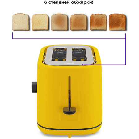 Тостер Kitfort КТ-4093-1 желтый