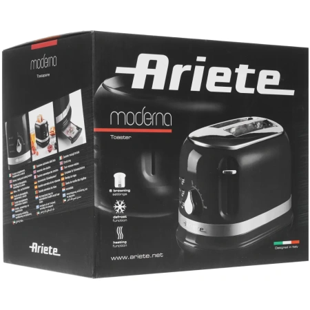 Тостер Ariete Moderna 149/12 черный (00C014912AR0)