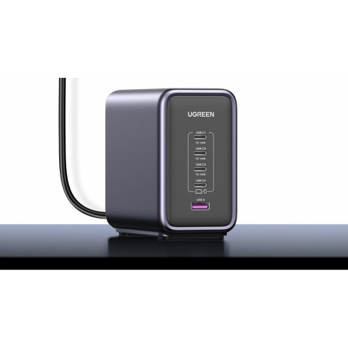 Зарядное устройство Ugreen CD333 (90903B) Nexode 300W 5-Port PD GaN Fast Charger EU Gray