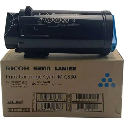 Тонер-картридж Ricoh IM C530 (418241) голубой