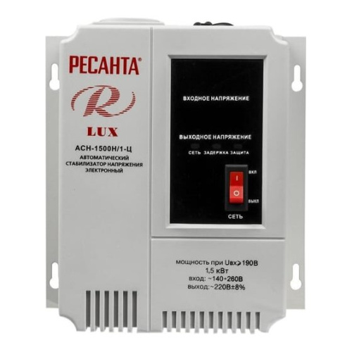 Стабилизатор напряжения Ресанта АСН-1500Н/1-Ц (63/6/20) серый