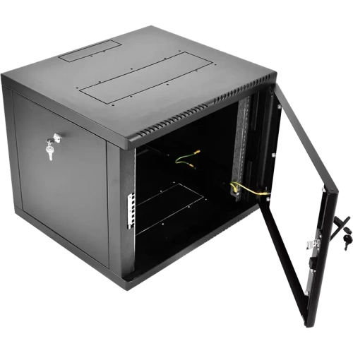 Шкаф коммутационный ЦМО ШРН-9.500-9005 настенный 9U 600x529мм черный