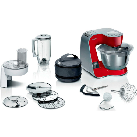 Кухонная машина Bosch MUM5X720 красный/серый