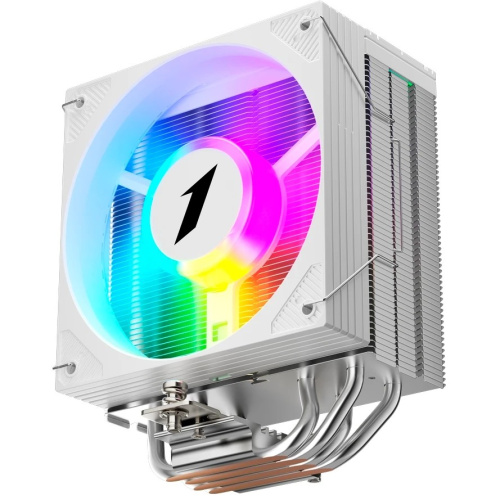 Кулер 1STPLAYER Cryo CY12L White / 4HPx6mm, single tower, 1x120mm ARGB fan, 750-1900 RPM, 57.6 CFM, 38.2 dBA