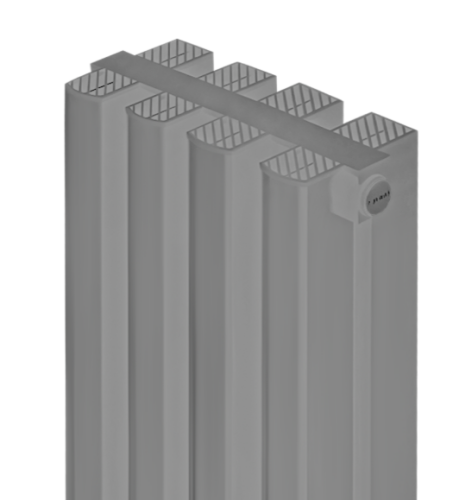 Алюминиевый радиатор отопления Stout SRA-2120-20000804 Tonale 2000 4 секции серый