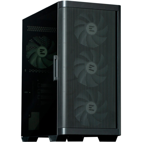 Корпус ZALMAN M4, MATX, Black, Window, 1xCombo (3.5'' or 2.5''), 1x3.5", 2x2.5", 1xUSB2.0, 2xUSB3.0, Front 3x120mm ARGB, Rear 1x120mm ARGB
