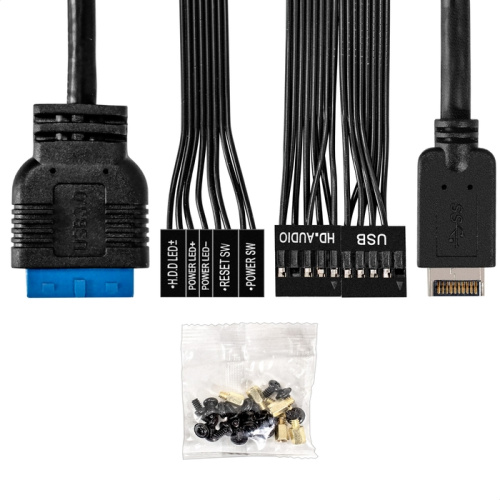 Корпус Exegate BAA-308UC EX297995RUS Minitower (mATX, без БП, 1*USB+1*USB3.0+1*TypeC, HD Audio, черный)