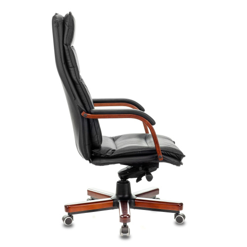 Кресло Бюрократ T-9927 Walnut (T-9927Walnut/Black) кожа черный