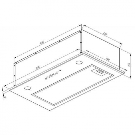 Вытяжка полновстраиваемая Akpo WK-7 Micra белый