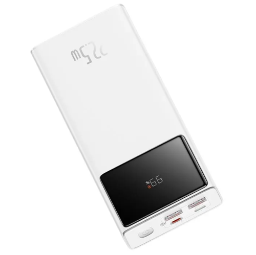 Внешний аккумулятор Baseus PPXJ080002 Star-Lord Digital Display Fast Charge 20000mAh 22.5W White