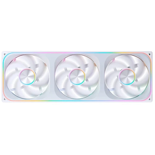 Вентилятор JONSBO ZA-420W (3 in 1) 140х140х28мм (PWM, ARGB LED, 700-1800об/мин, белый) Retail
