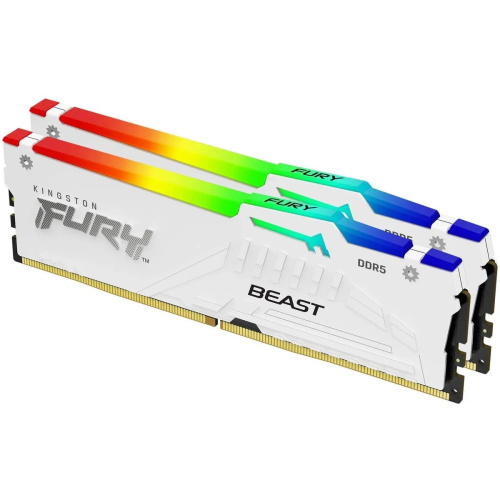 ОЗУ Kingston Fury Beast KF552C40BWAK2-32 DDR5 - 2x 16ГБ 5200МГц, DIMM, White, Ret
