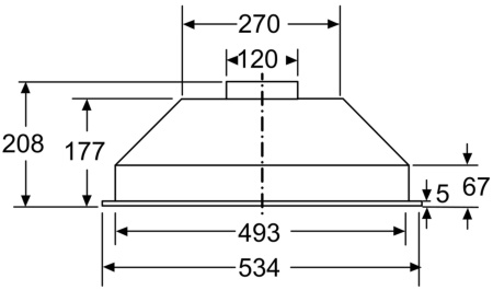 Встраиваемая вытяжка Bosch DLN53AA50