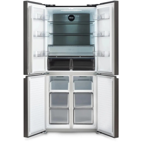 Холодильник Hyundai CM45043F Side by Side черная сталь