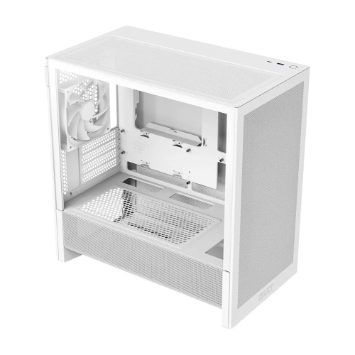 Корпус NZXT H3 Flow (CC-H31FW-01) без БП (2025), Midi-Tower, TG, 1x120mm, 1xUSB-A 3.2 + mATX, mITX White