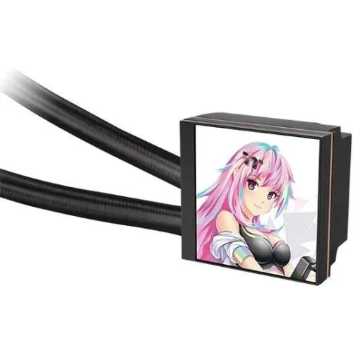 СВО Thermaltake MAGFloe 420 Ultra (cl-w451-pl14sw-a), LCD, 4-pin, ARGB, 140мм, черный, retail