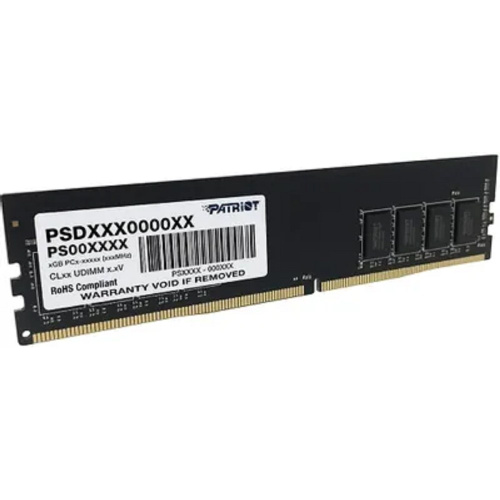 ОЗУ PATRIOT Signature Line PSD48G26662 DDR4 8Гб Module capacity 8Гб Количество 1 2666 МГц Множитель частоты шины 19 1.2 В
