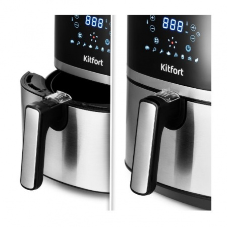 Аэрогриль Kitfort КТ-2221 черный/серебристый