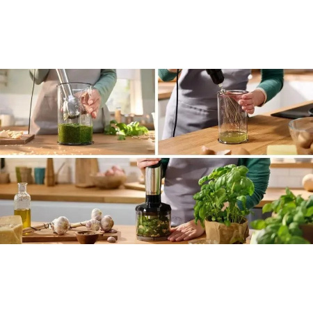 Блендер погружной Bosch MSM6M8X1 нерж/черный