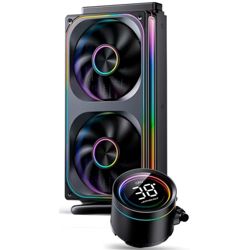 СВО JONSBO TH-240 Black LGA 1700/1200/115X/AM5/AM4 (TDP 260W, ARGB Fan and Pump, PWM, Dual Fan 120mm) Ret