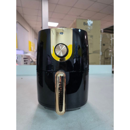 УЦ Аэрогриль Hyundai HYF-2057 черный/золотистый (плохая упаковка, потертости на корпусе, нет решетки и документации)