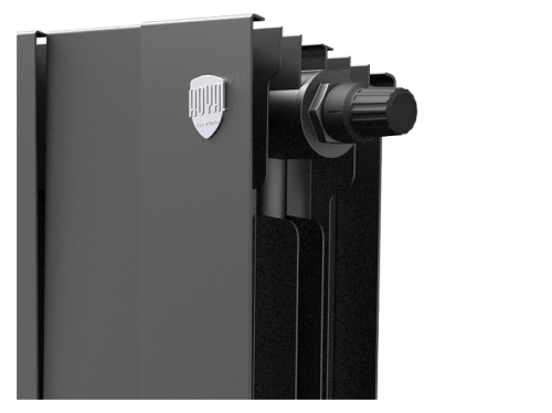 Биметаллический радиатор отопления  Royal Thermo Pianoforte 500 Vdr80 12 Секций Noir Sable