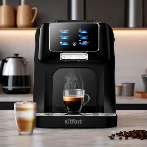 Кофемашина Kitfort КТ-7424 черный