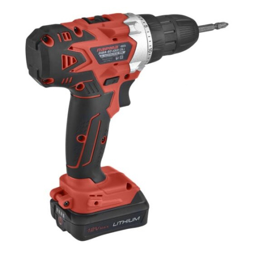 Дрель-шуруповерт ПАРМА ДША-02-1312/2Li (02.021.00006) 12В, 1,3Ач, 2акк.,2скор,,подсв, индик, кейс