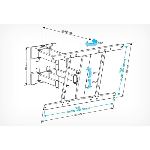 Кронштейн HOLDER LCD-SU6602-B черный
