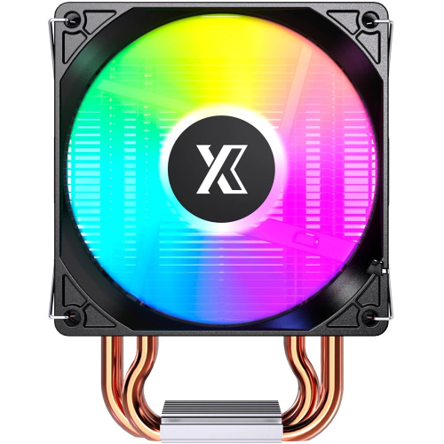 Кулер XASTRA AE904 FRGB LGA1851/1700/1200/115X/AM5/AM4 (TDP 160W, 4 тепл.трубки, PWM Fan FRGB 92mm, top cover with FRGB LED) RET