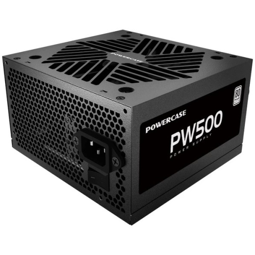 Блок питания Powercase PW500 (PS-500W-DC) (80 Plus, ATX 2.31, 500W, APFC, DC-DC, 120mm Fan)