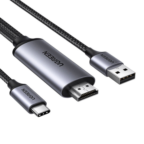 Адаптер UGREEN CM773 (35984A) 4K 60Hz HDMI to USB-C Adapter Gray