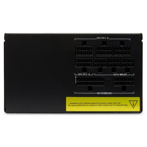 Блок питания HSPD HST-850GF-BK 850W 80+ Gold (ATX, 2.52, Full modular, 1x24(20+4)pin 600mm, 2xCPU 8(4+4)pin 700mm, 2xPCIe*2 8(6+2)pin