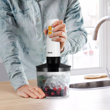 Блендер KitFort КТ-3511 белый/черный