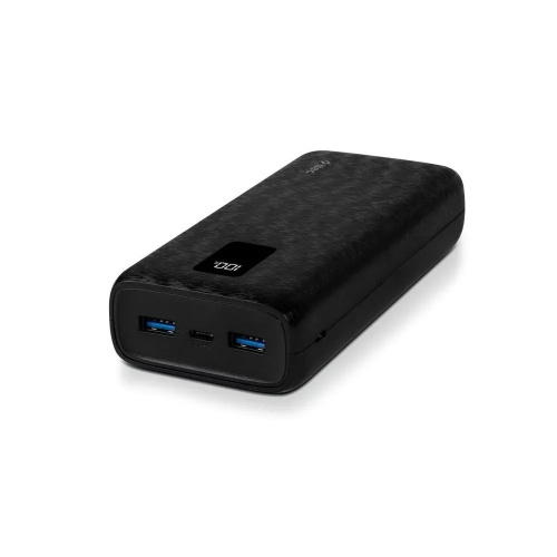 Внешний аккумулятор TTEC 2BB203S PowerSlim Trio LCD 20000mAh PD 22,5W Powerbank with Trio Cable Black