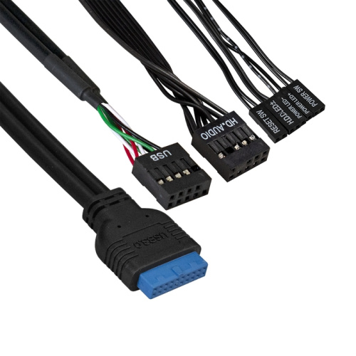 Корпус ExeGate BAA-105U2-01-AA500 EX291148RUS Minitower (mATX, БП AA500 с вент. 8см, 2*USB+2*USB3.0, аудио, черный)