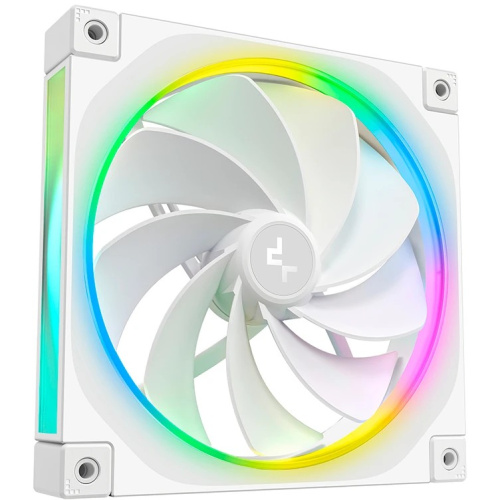 Вентилятор DEEPCOOL FL14R WH 140x140x25мм Reverse (PWM, ARGB, белый, 500-1700об/мин) Color Box